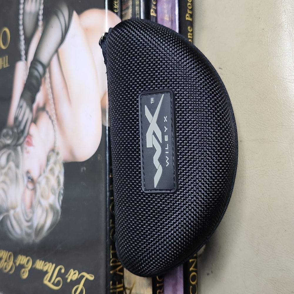 Black Wiley X Tactical Shooting Semi Hard Sunglass Case